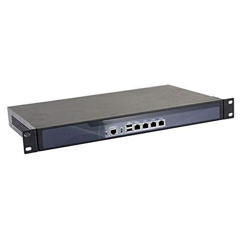 1U Rackmount Firewall Hardware, OPNsense, VPN, Network Security Appliance, Router PC, Intel Celeron J1900, RS18f, 4 x Gigabit LAN/2USB/VGA/2 x Reserved Fan, (2G RAM/32G SSD) 3