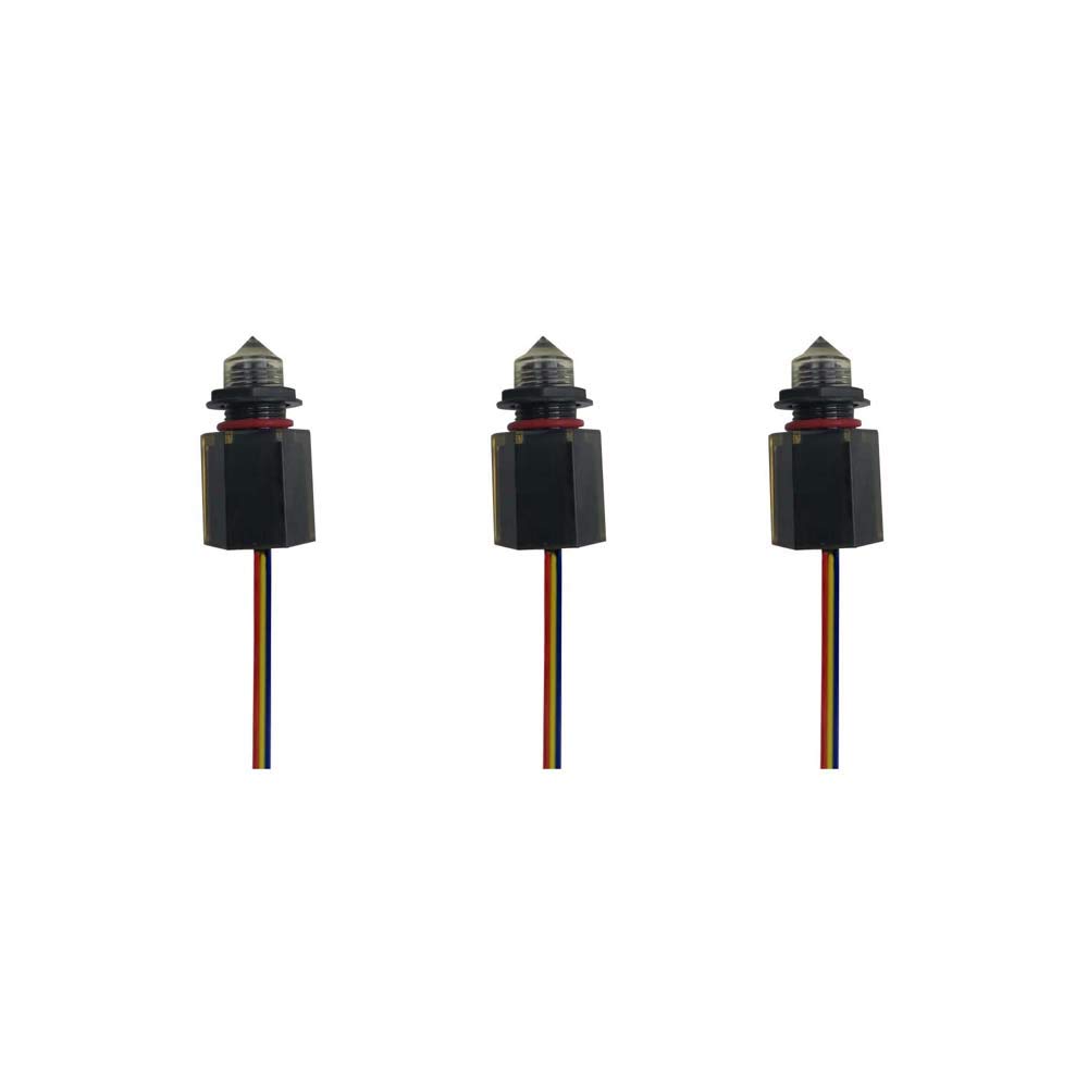 EPTTECH FS-IR1902D PNP-NO Optical Infrared Water Oil Fuel Fluid Diesel Liquid Level Sensor Switch 5 to 24VDC,Pack of 3 3