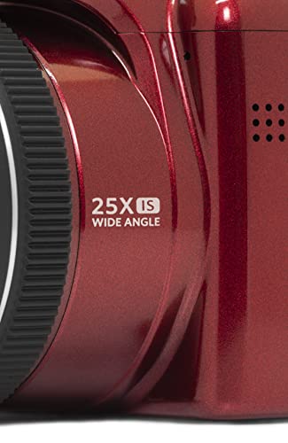 Kodak PIXPRO AZ255-RD 16MP Digital Camera 25X Optical Zoom 24mm Wide Angle Lens Optical Image Stabilization 1080P Full HD Video 3" LCD Vlogging Camera (Red) 2