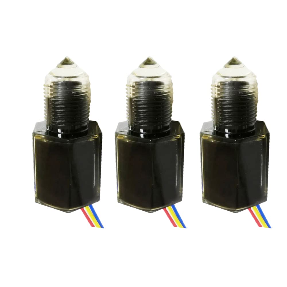 EPTTECH FS-IR1902D PNP-NO Optical Infrared Water Oil Fuel Fluid Diesel Liquid Level Sensor Switch 5 to 24VDC,Pack of 3 1