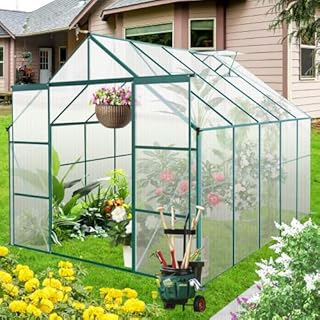 Guo Baitur Polycarbonate Greenhouse - Walk-in Spacious Greenhouse for Optimal Plant Growth 1