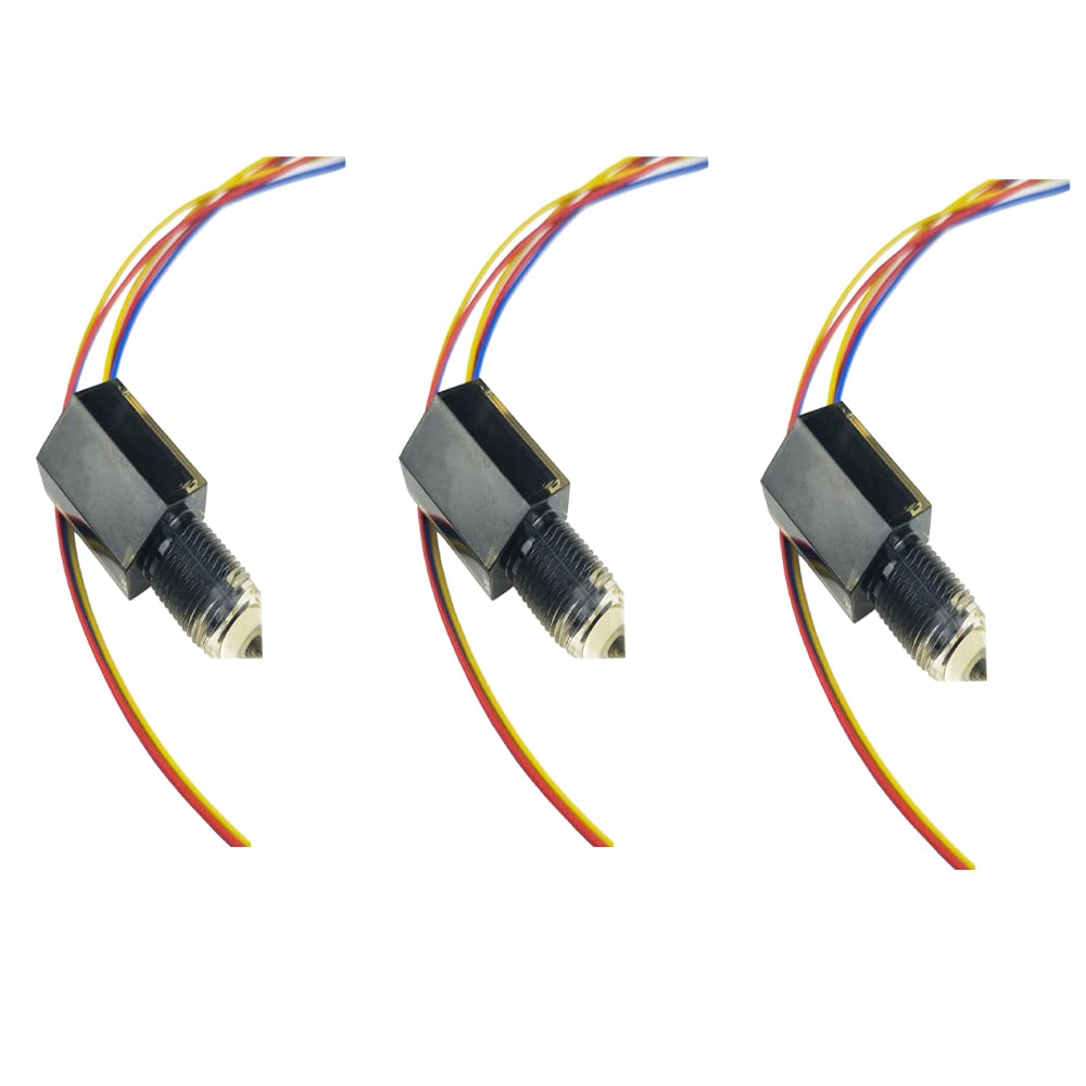 EPTTECH FS-IR1902D PNP-NO Optical Infrared Water Oil Fuel Fluid Diesel Liquid Level Sensor Switch 5 to 24VDC,Pack of 3 5