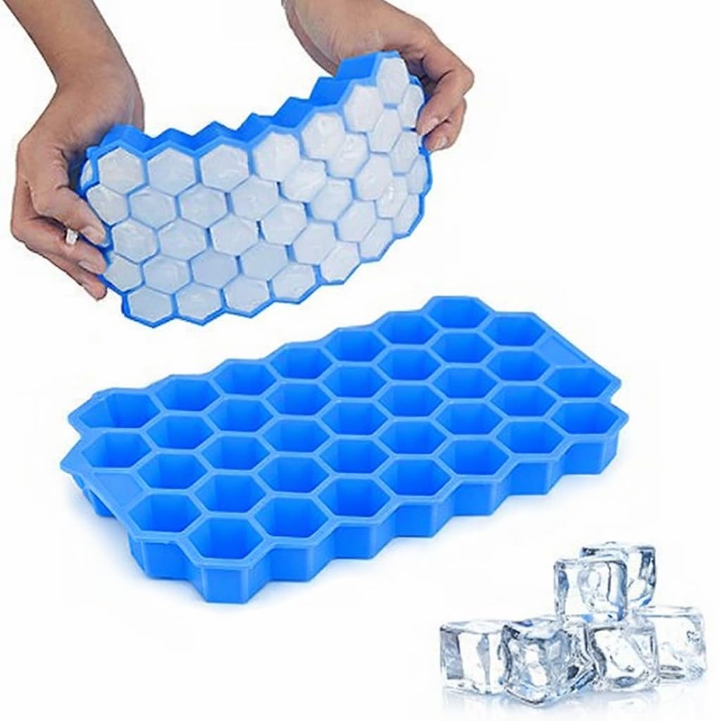 Gadget Deals 37 Cavity- ice Tray | ice Trays for Freezer Silicone |- ice Tray for Freezer | ice Cube Tray | Flexible Tray for Freezer 1