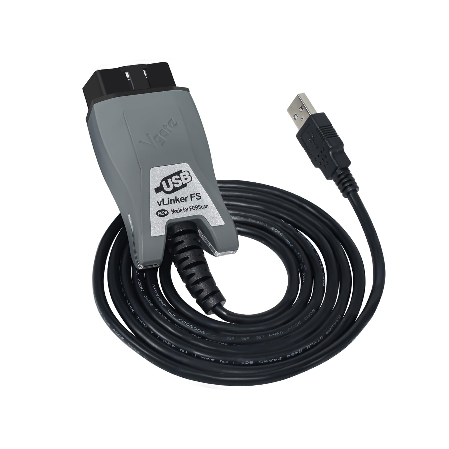 vLinker vLinker FS USB OBD2 Adapter Diagnostic Tool for FORScan HS/MS-CAN Car Auto Switch, ECU Programming & Modification, Hacker-Proof, Unlock Advanced and Hidden Functions 1