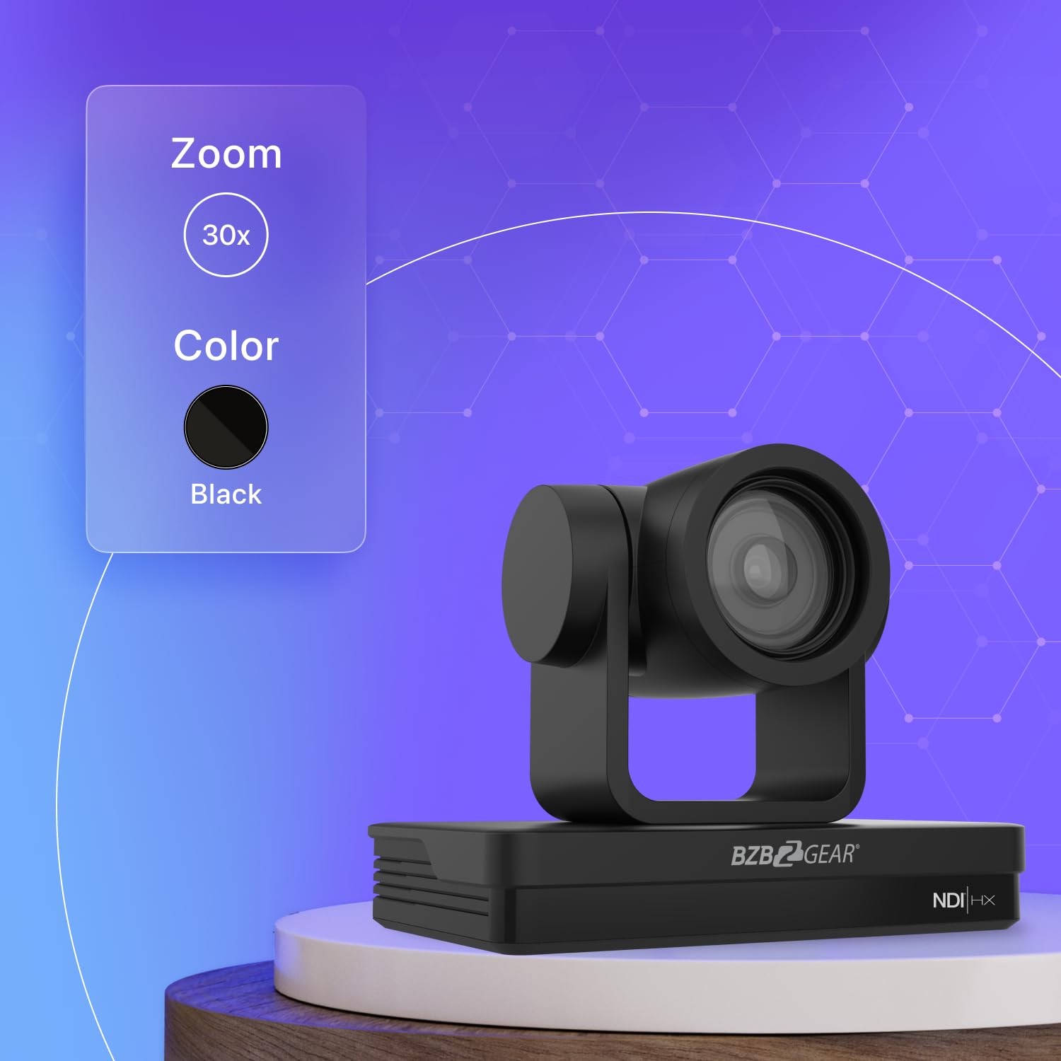 Universal 1080P FHD PTZ 30X NDI/HDMI/SDI/USB 3.0 RS232/485 Live Streaming Camera (Black) 5