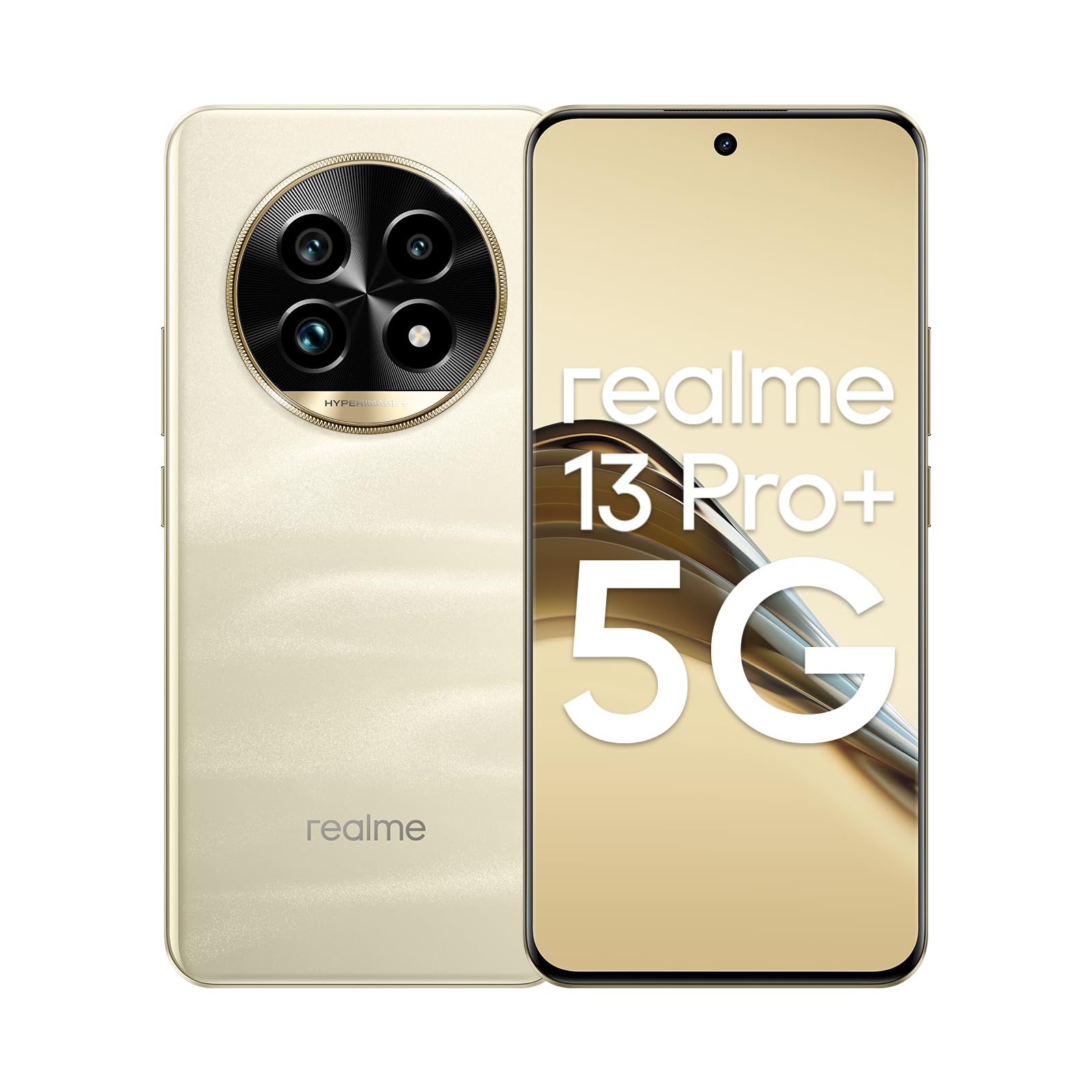 realme 13 Pro+ Dual-SIM 256GB ROM + 8GB RAM (GSM Only | No CDMA) Factory Unlocked 5G Smartphone (Monet Gold) - International Version 1