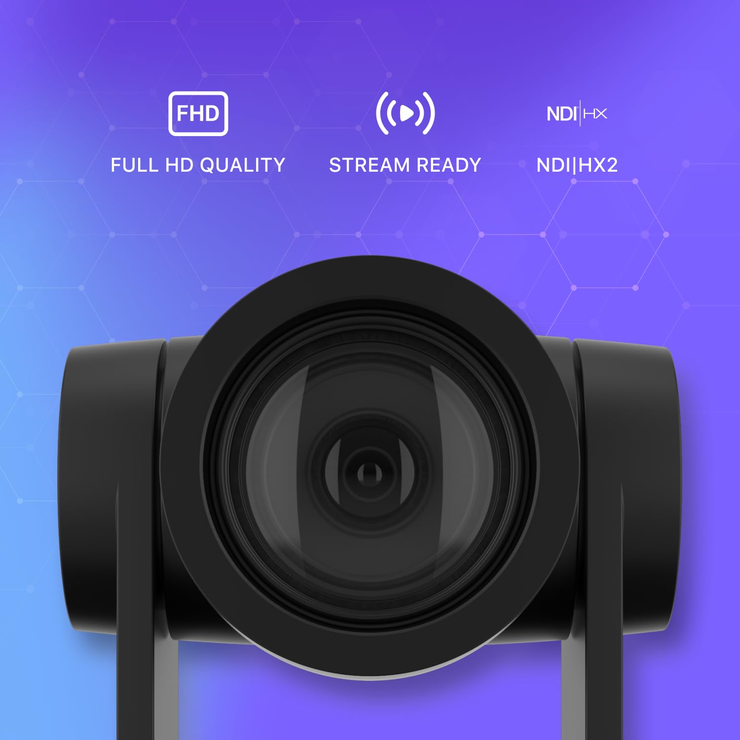 Universal 1080P FHD PTZ 30X NDI/HDMI/SDI/USB 3.0 RS232/485 Live Streaming Camera (Black) 4