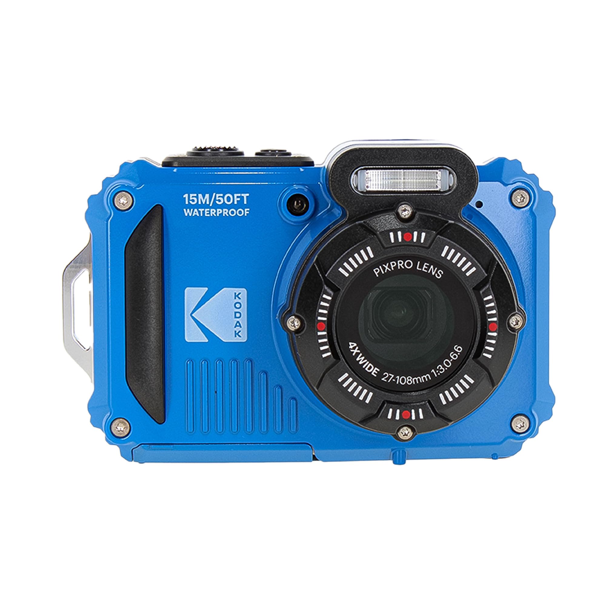 KODAK PIXPRO WPZ2 Rugged Waterproof Shockproof Dustproof WiFi Digital Vlogging Camera 16MP (Blue) Bundle with 32GB Memory Card + Vlogger Tripod + Bag + Cleaning Kit + More Accessories 2