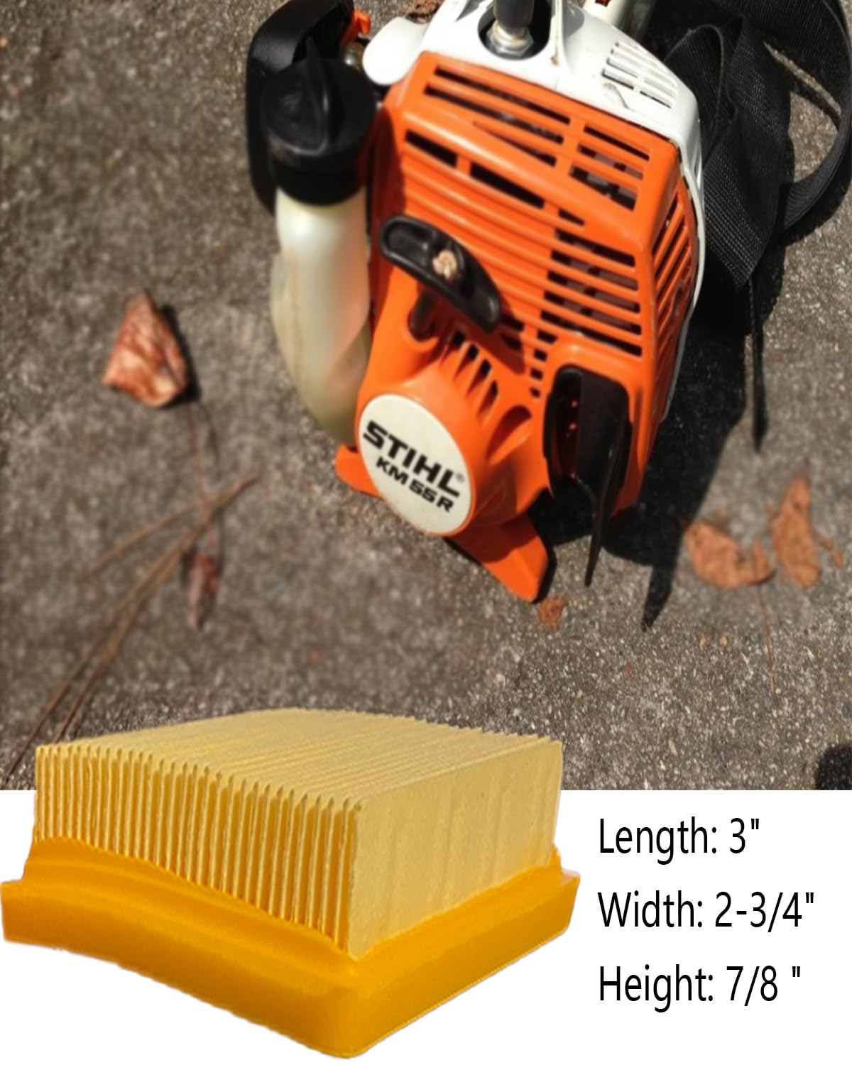 Austkokiyo 10 Pcs Air Filter Replace 4180 141 0300 Fit for Stihl KM91R KM131 FS89 FS91 FS111 FS131 FC91 FC96 FC111 String Trimmer Mowers Brushcutter 3