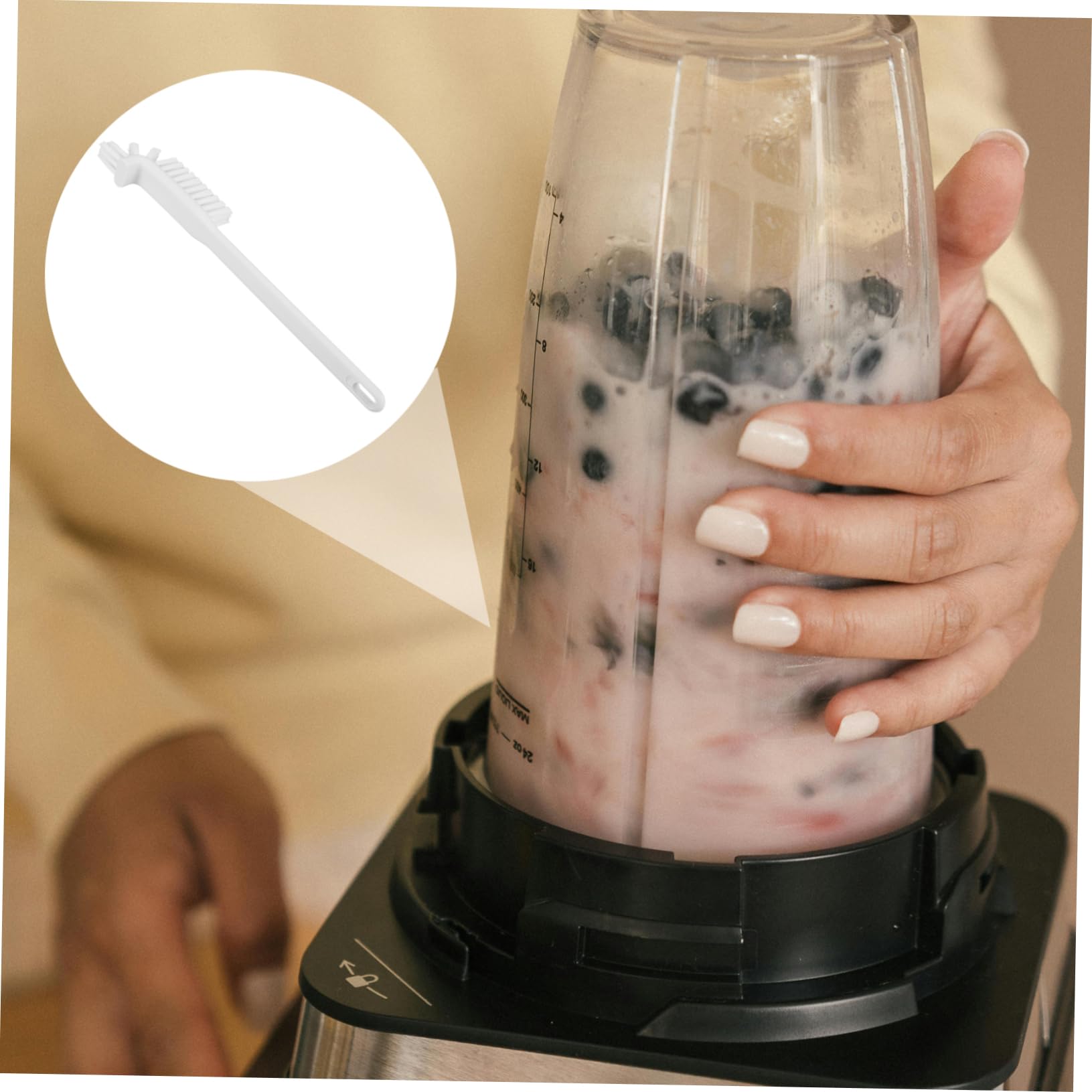 DONFAMDS Innovative Brush Head Deep Clean Brushes for Washing Machine Shower Scrubber Handle 5