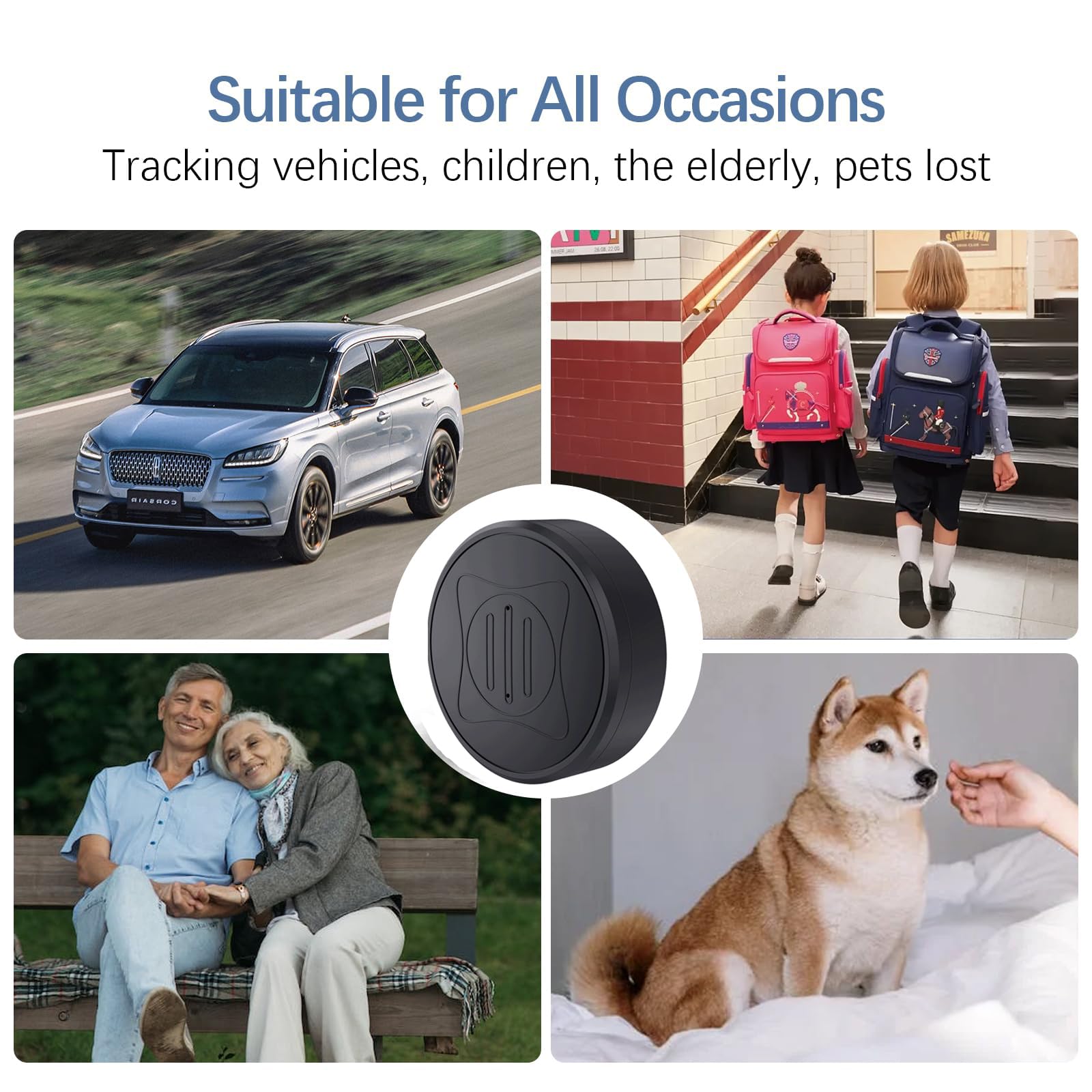 Mini GPS Tracker for Vehicles - Car GPS Tracker Portable Real Time Magnetic GPS Tracking Device,No Subscription Required/No Monthly Fee,Hidden GPS Trackers for Kids,Dogs,Trucks 3