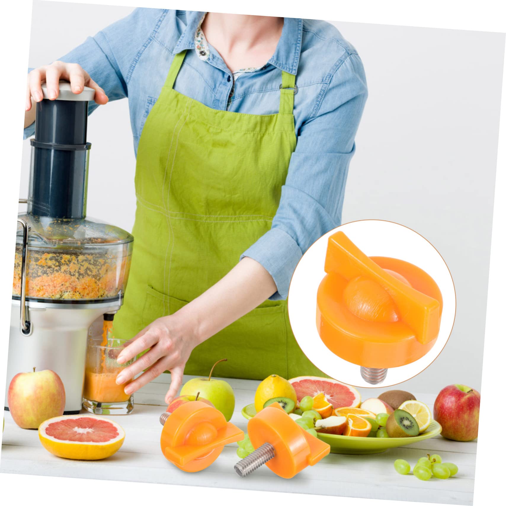 LIFKOME 4pcs Juicer Accessories Orange Juice Squeezer Replacements for Electric Orange Juicer Electric Juicer Parts Peeler Screw Replacement Juicing Accessories Plastic 4