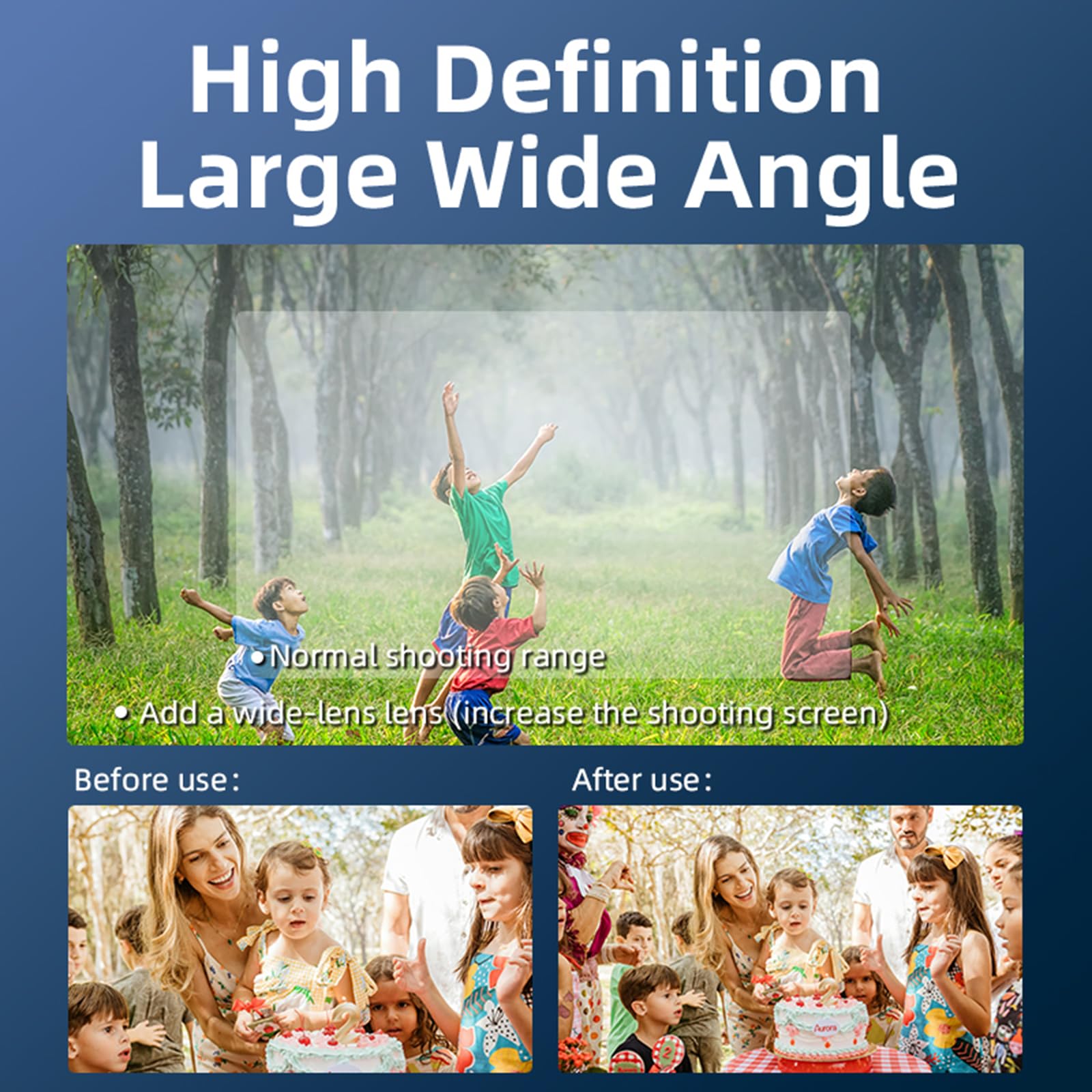 External Wide-angle Lens 0.72X 112 Degrees Magnetic Wide Angle Lens For Pocket 3 Camera Gimbal Accessories Magnetic Camera Lens Attachment 6