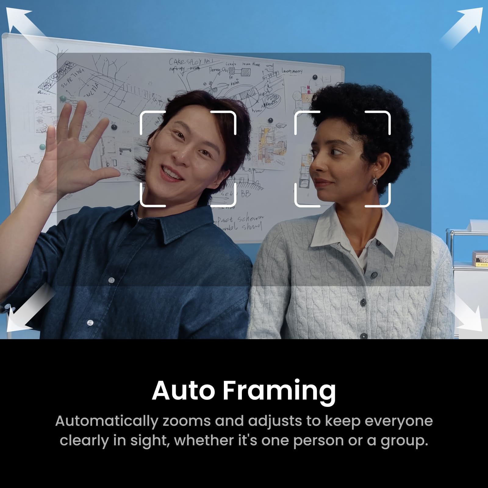 Insta360 Link 2C Pro – 4K Webcam for PC/Mac, 1/1.3” Sensor, Low-Light, Auto Framing, HDR, Directional Noise-Canceling Mics, Supports Stream Deck, Zoom, Teams, Twitch for Streaming or Meetings 5