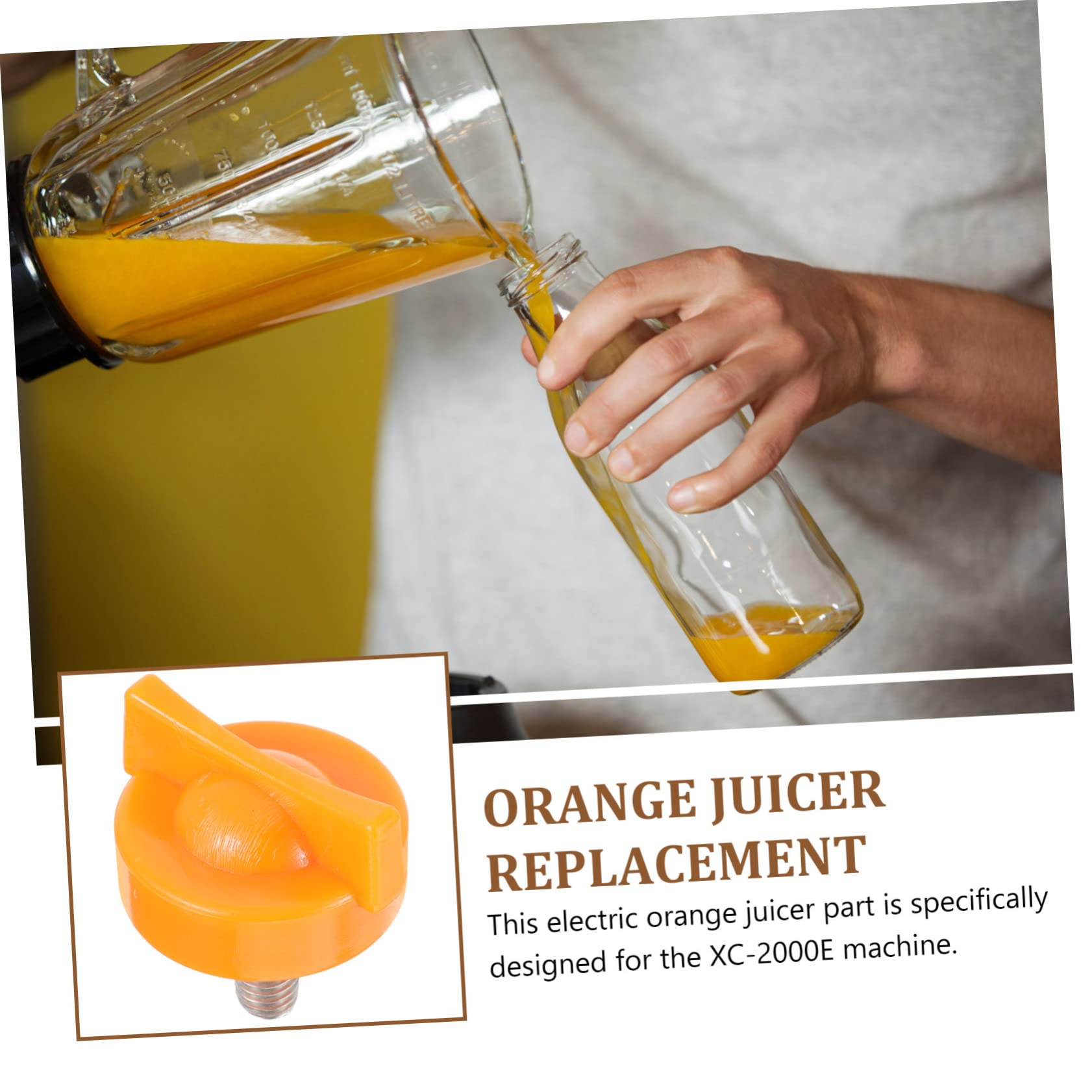 LIFKOME 4pcs Juicer Accessories Orange Juice Squeezer Replacements for Electric Orange Juicer Electric Juicer Parts Peeler Screw Replacement Juicing Accessories Plastic 6