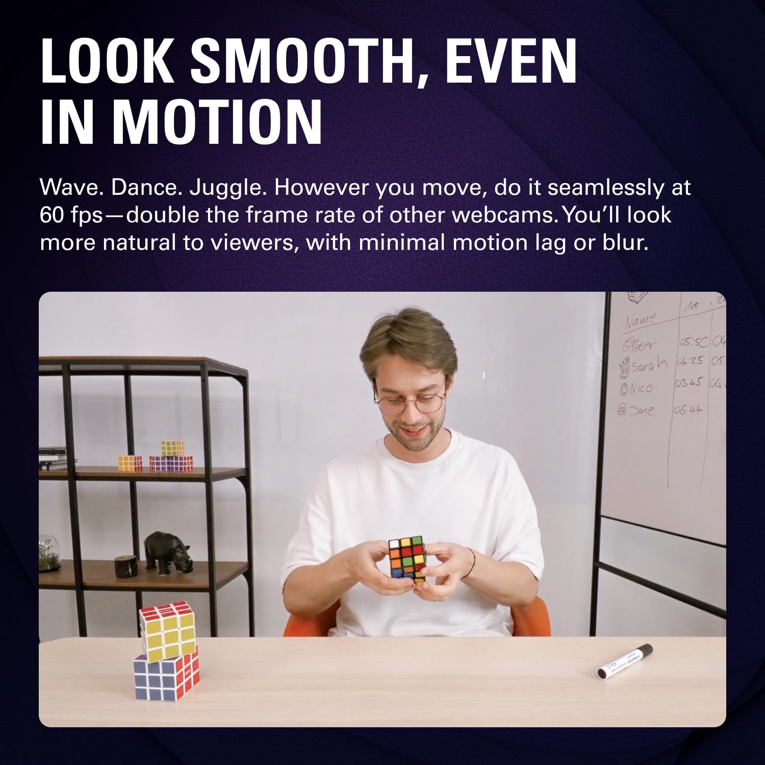 Elgato Facecam 4K - 4K60 Studio Webcam, DSLR-Like Control, Cinematic Effects, 49mm Lens Filters, HDR, Uncompressed Video, Optimized Focus Area | USB-C for PC & Mac 4