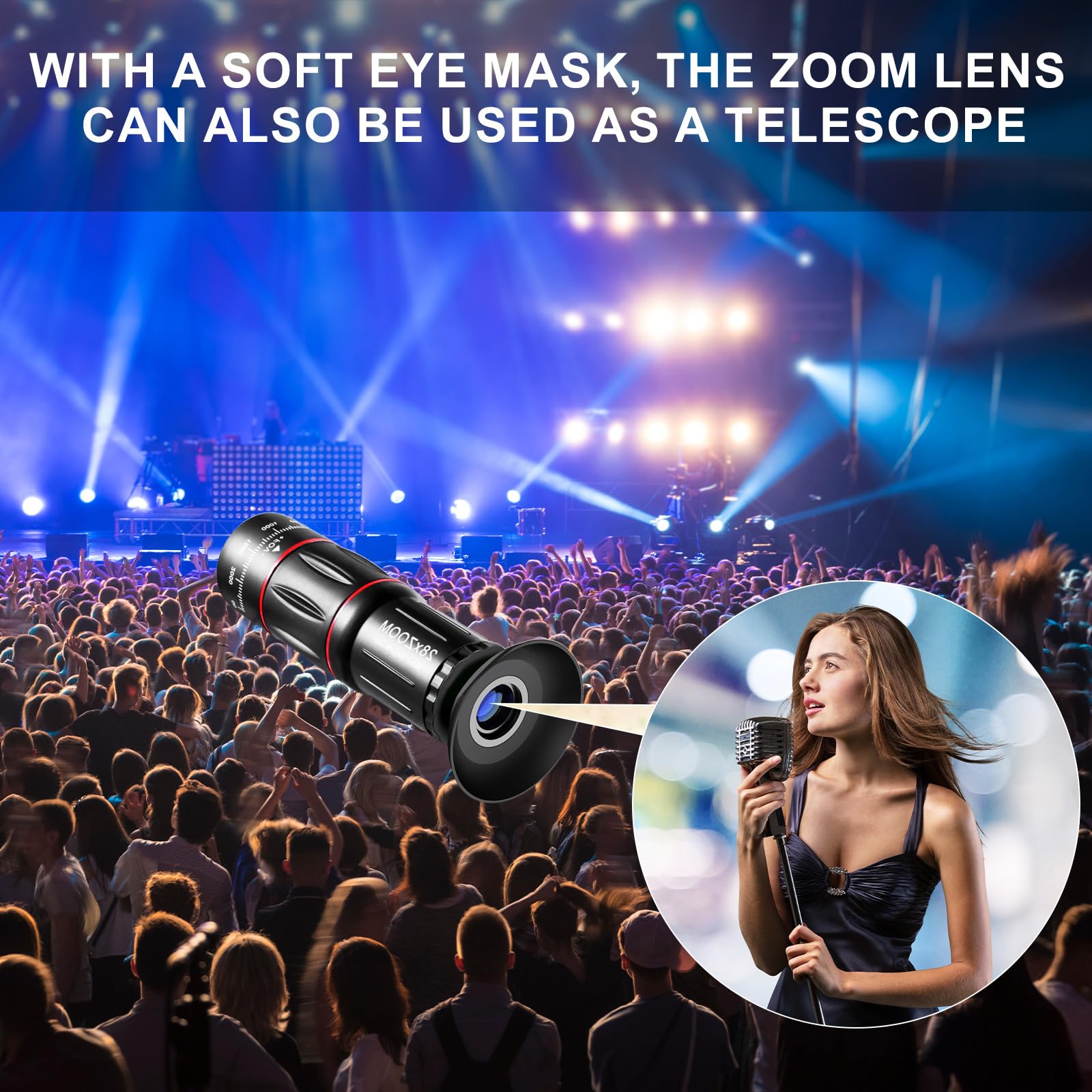 Phone Camera Lens Kit 28X Telephoto Lens for 1